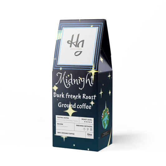 H&J Midnight Dark French Roast Bitterroot Coffee Blend (Whole Bean or Ground)