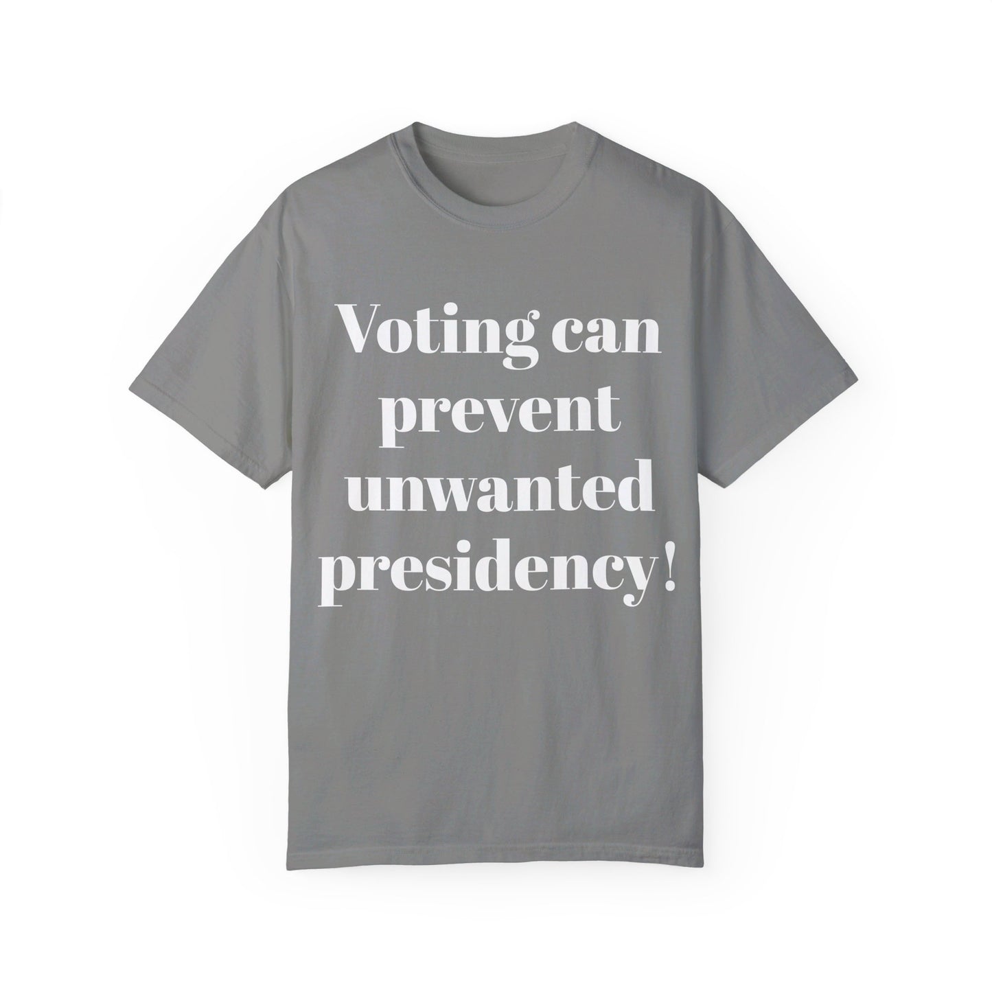 Unisex front and back printed "Voting...." "Not Going Back! 2025" Political T-shirt