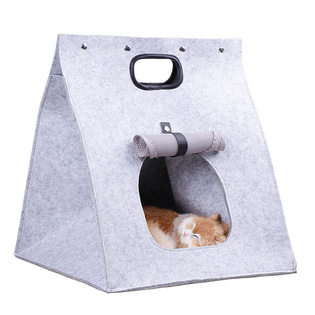 Outing Felt Pet Tent Bed