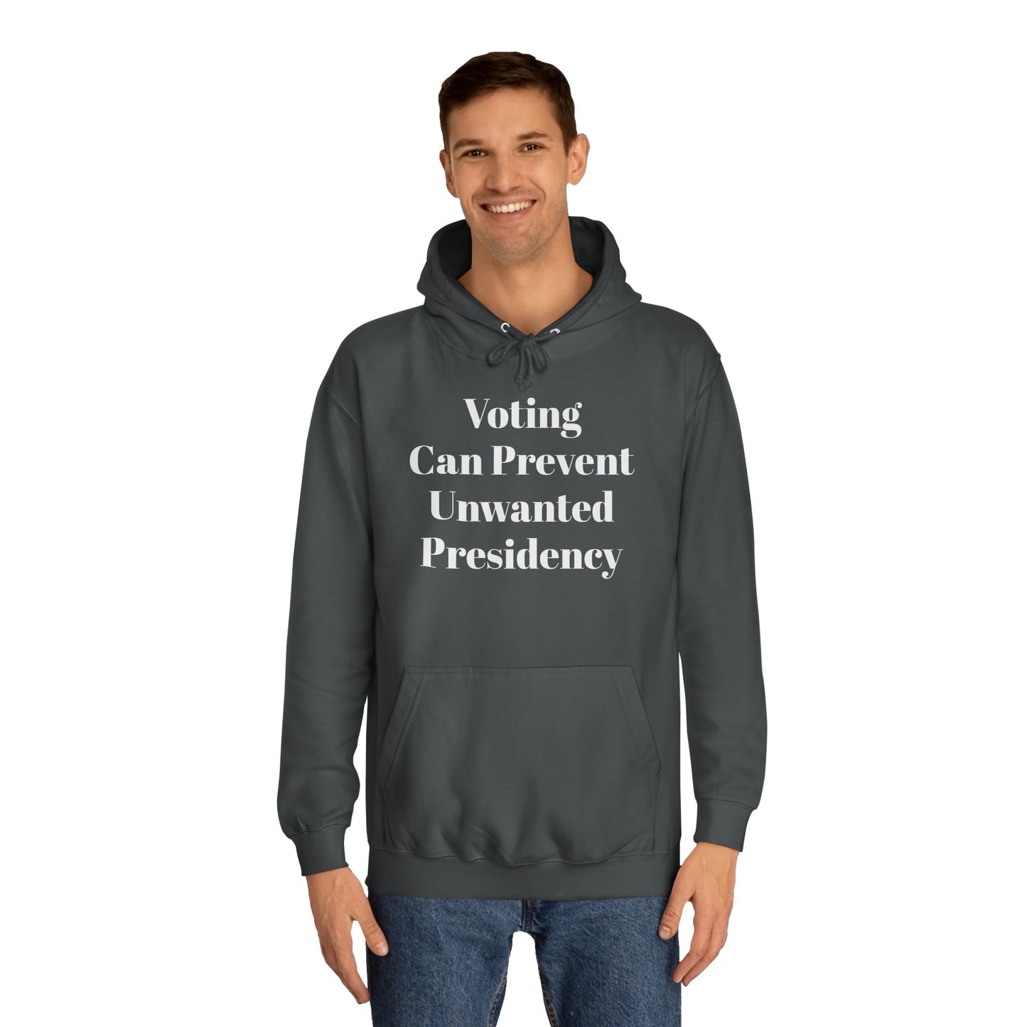 Unisex College Hoodie "Voting..." Political Hoodie