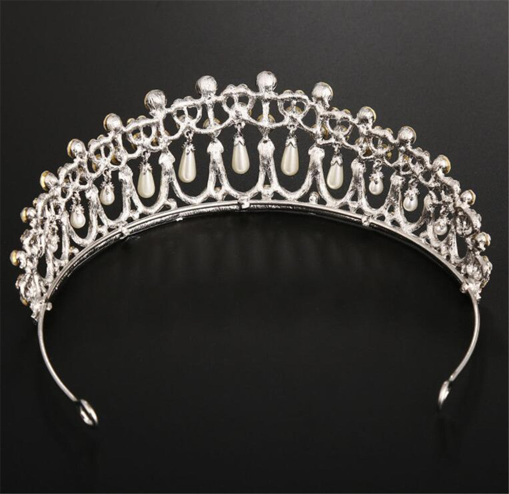 Pearl Water Drop Crown (Princess Diana Diadem Replica)