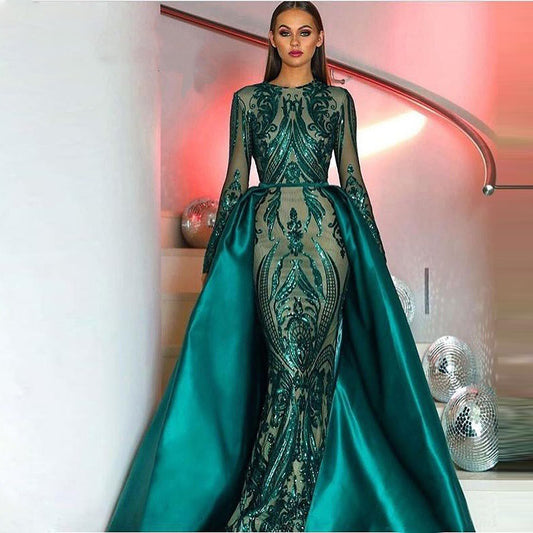 Women's Dark Green Event Dress