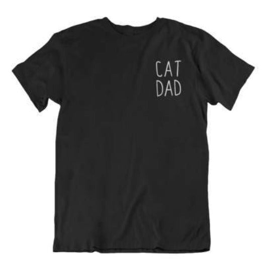 Cat Dad Men's Casual Round Neck Tee