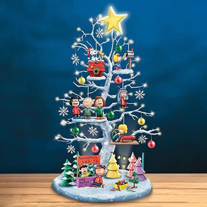 Your Choice, Halloween Or Christmas Resin Charlie Brown Tree Statue