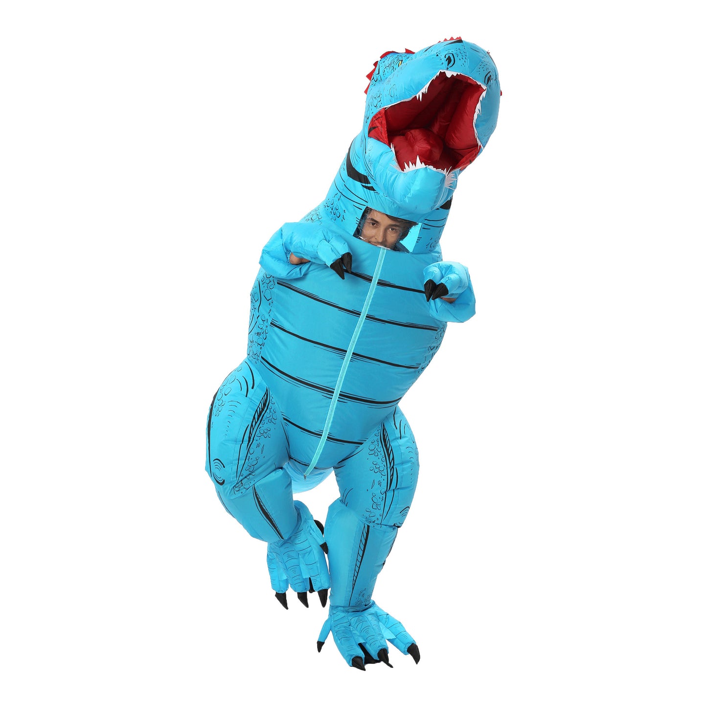 Inflatable Raptor Dinosaur Costume