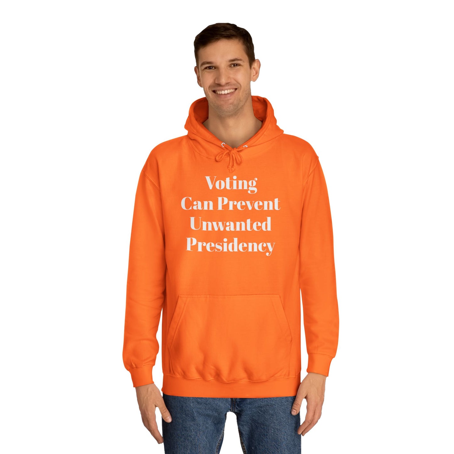 Unisex College Hoodie "Voting..." Political Hoodie