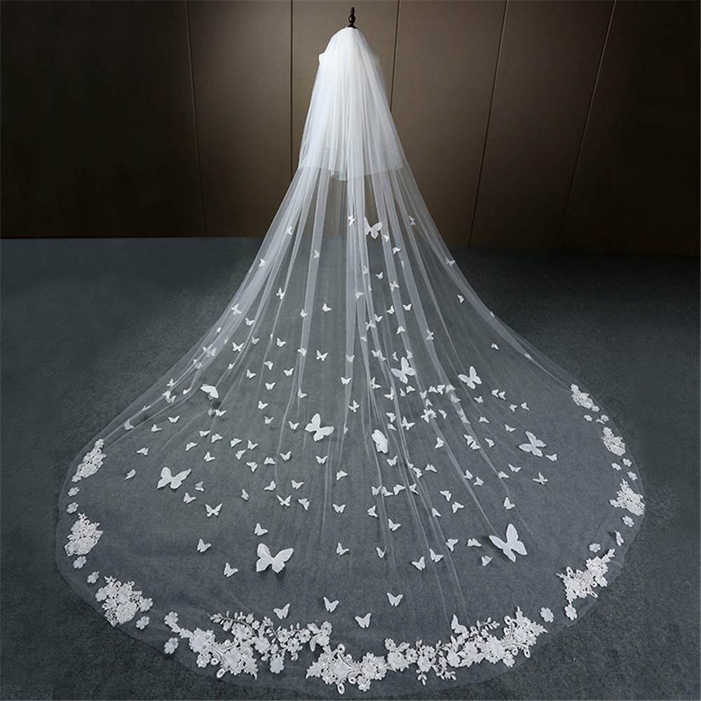 Starry Sky and Butterflies Cathedral Veil