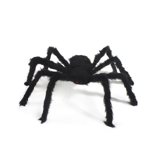 30cm 50cm 75cm size Practical Jokes Props Halloween Horrible Big Black Furry Fake Spider Creep Trick Or Treat Halloween