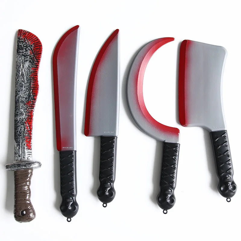 Halloween Plastic Blood Knife Props