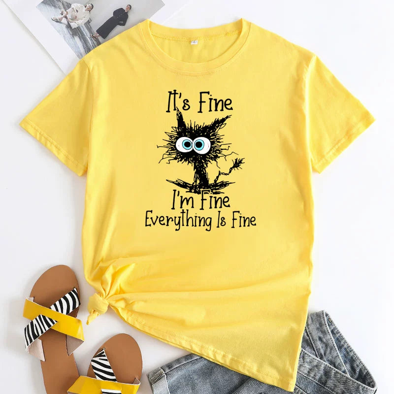 I'm Fine... Funny Women's Tee Shirt