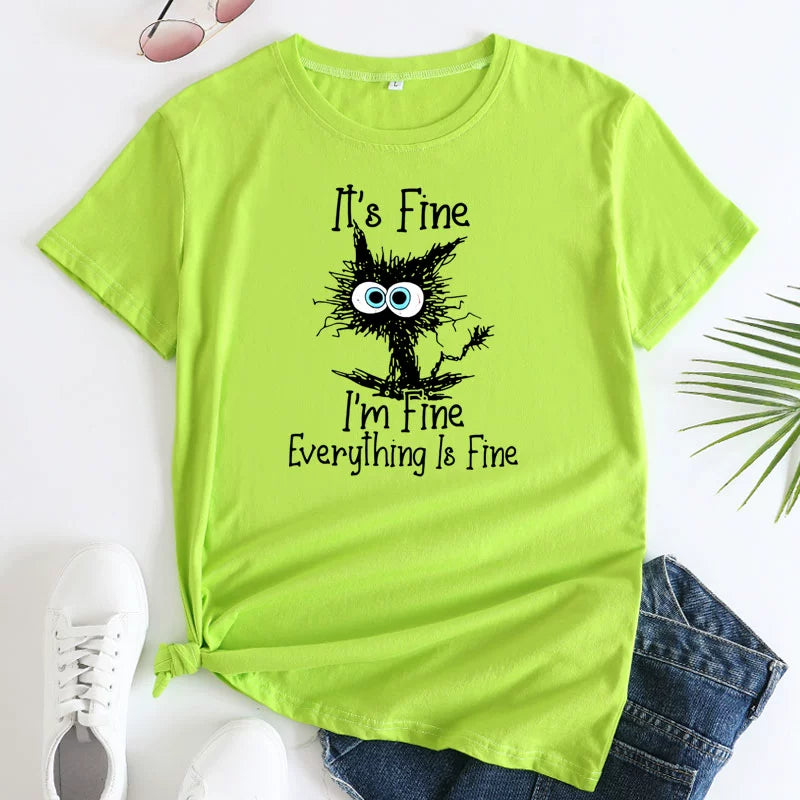 I'm Fine... Funny Women's Tee Shirt