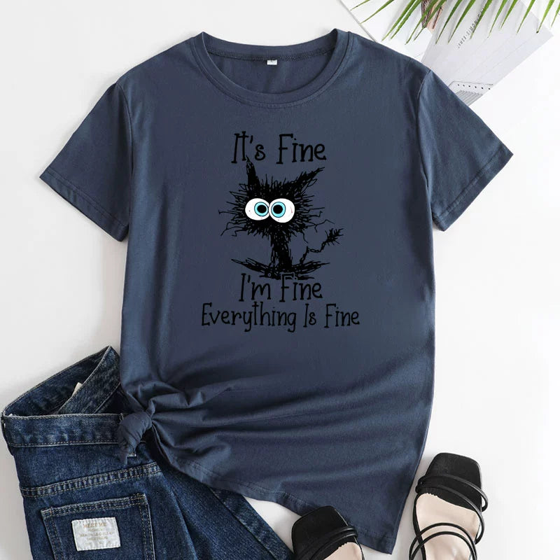 I'm Fine... Funny Women's Tee Shirt