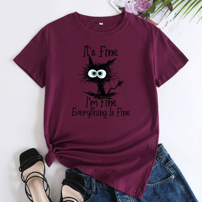 I'm Fine... Funny Women's Tee Shirt