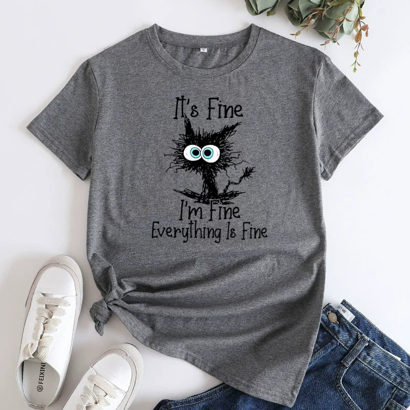 I'm Fine... Funny Women's Tee Shirt