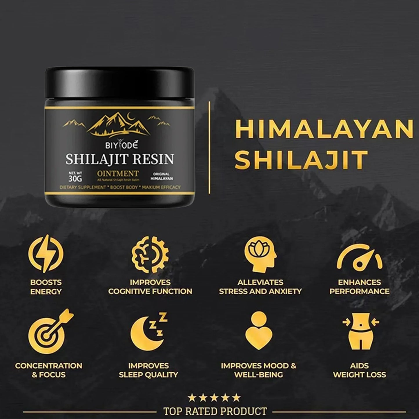 30g 100% Himalayan ORGANIC Shilajit Paste