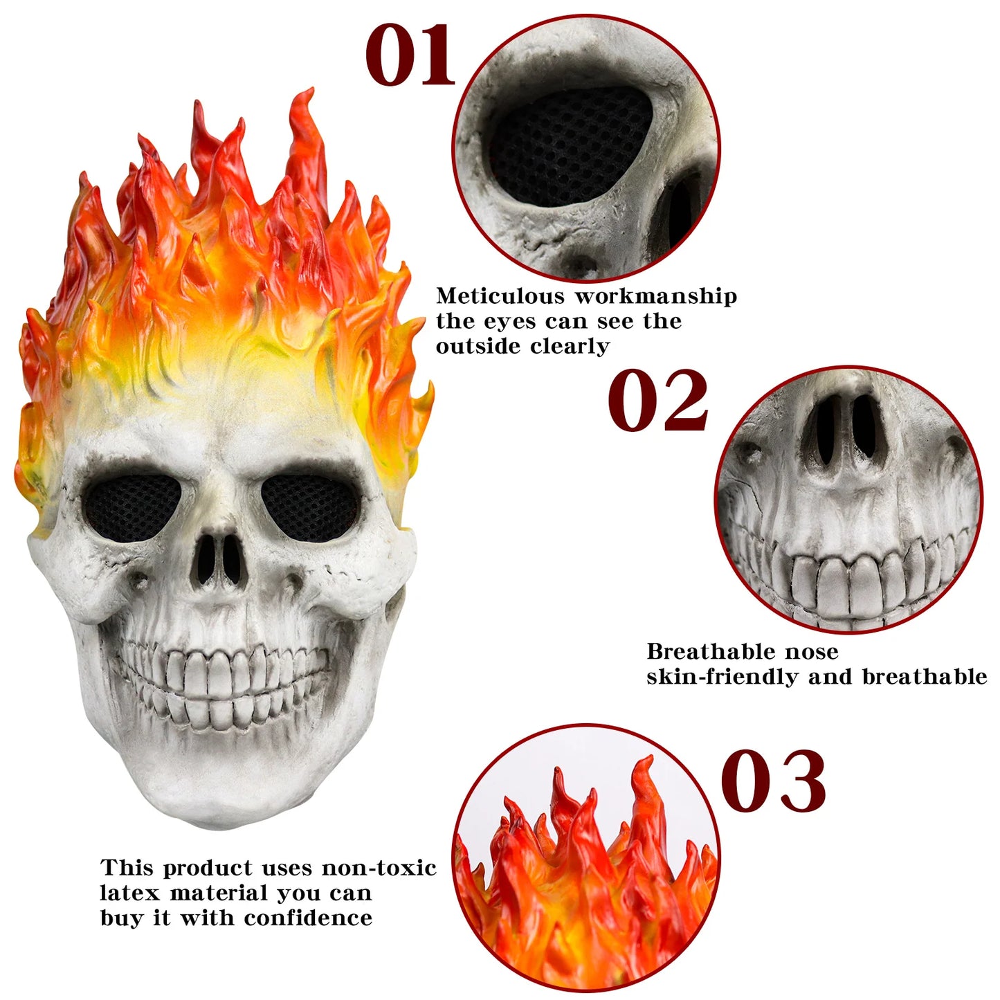 Ghost Rider Face Mask