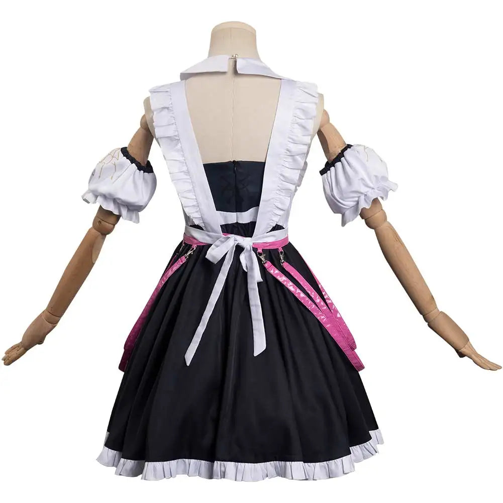 Lolita Maid Kafka Cosplay Fantasy Kawaii Cute Game Honkai Maid Dress Outfits Adult Women Halloween Roleplay Fantasia Outfits