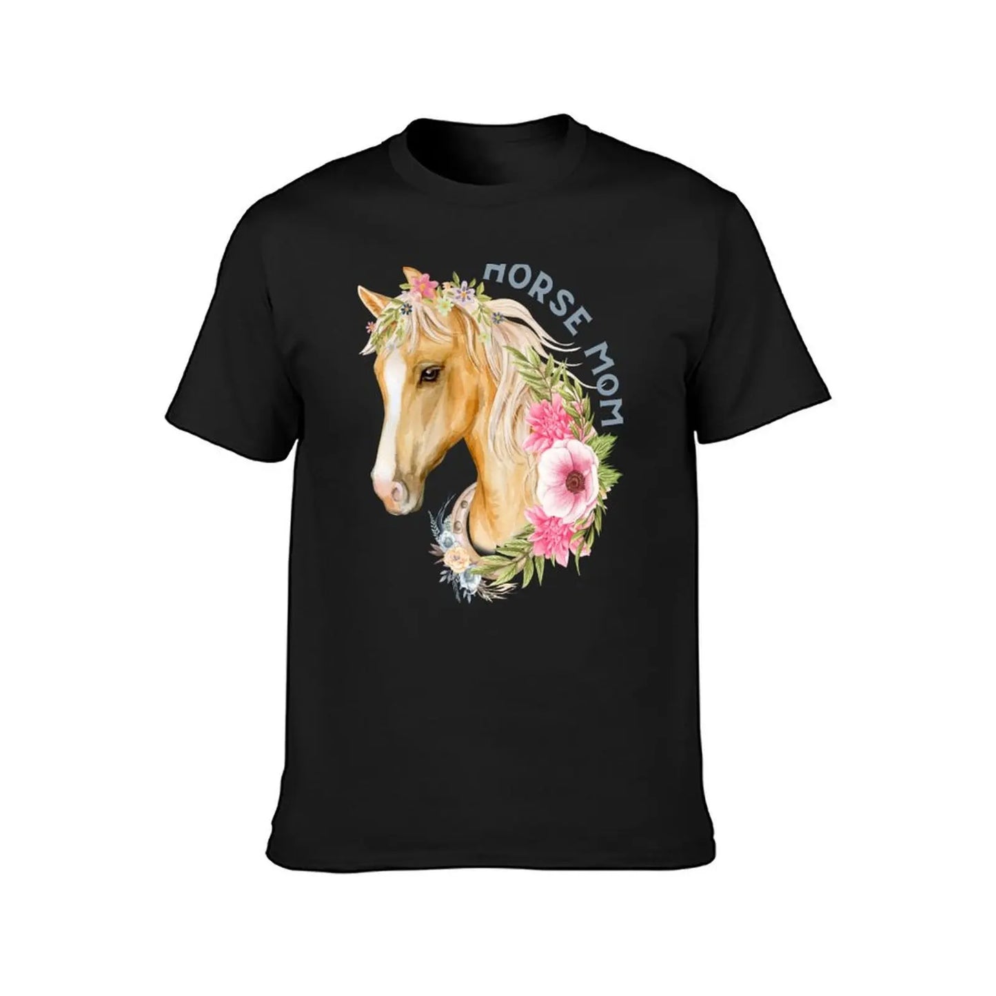 Horse Mom Floral Mother's Day Tee Shirt