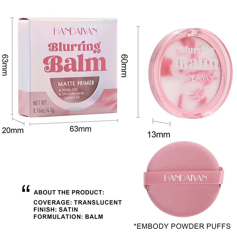 Translucent Face Balm to Powder Blurring Makeup