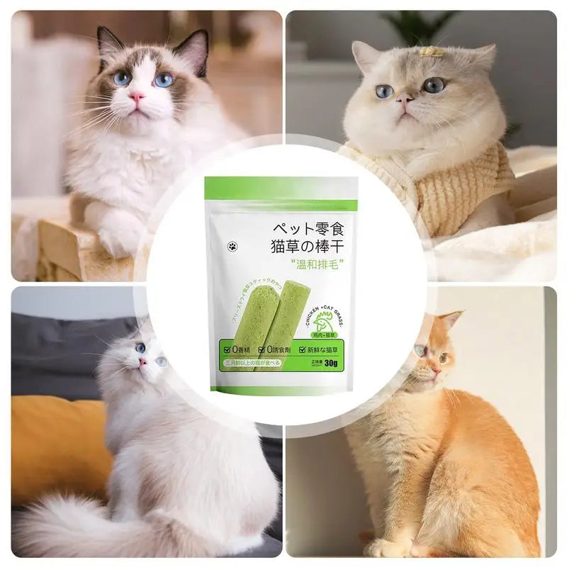 Natural Cat Grass Teething Sticks