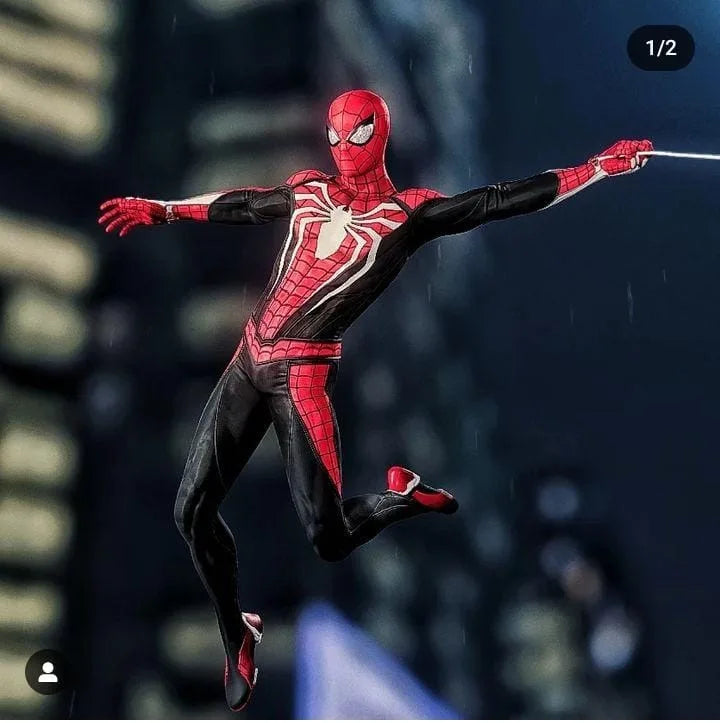 Black PS5 Advanced Spiderman Costume Cosplay