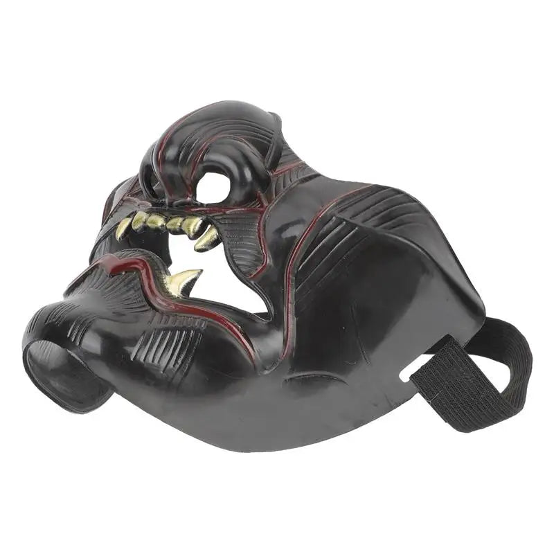 Japanese Ghost Kabuki Half Face Armor Mask