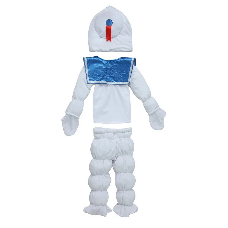 Ghostbuster Marshmallow Puff Cosplay Costume for Babies and Kids