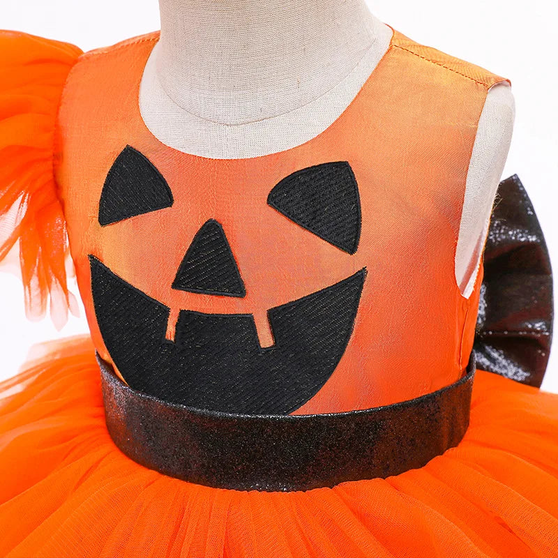 Pumpkin Witch Costume Sets for Toddlers/Girls