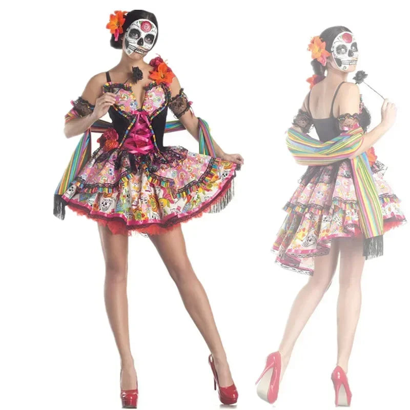 Day of The Dead Cosplay Costume