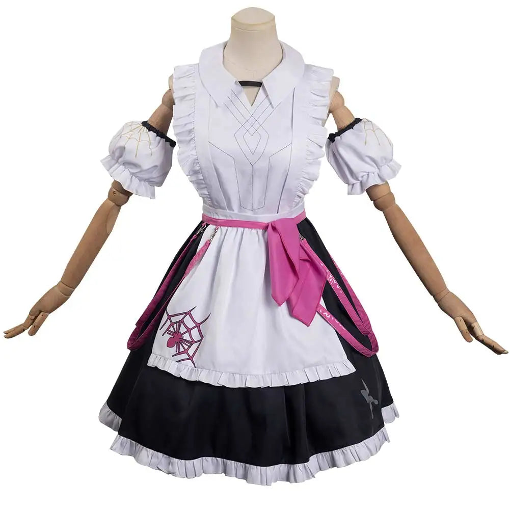 Lolita Maid Kafka Cosplay Fantasy Kawaii Cute Game Honkai Maid Dress Outfits Adult Women Halloween Roleplay Fantasia Outfits