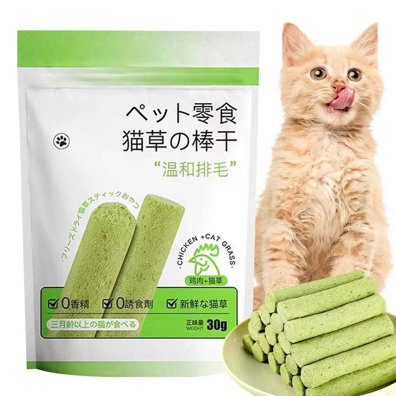 Natural Cat Grass Teething Sticks