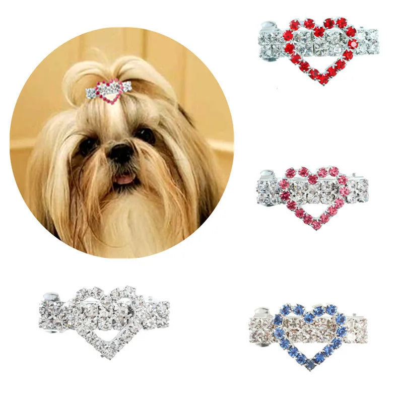 Dog's Fashion Crystal Rhinestone Hair Clip