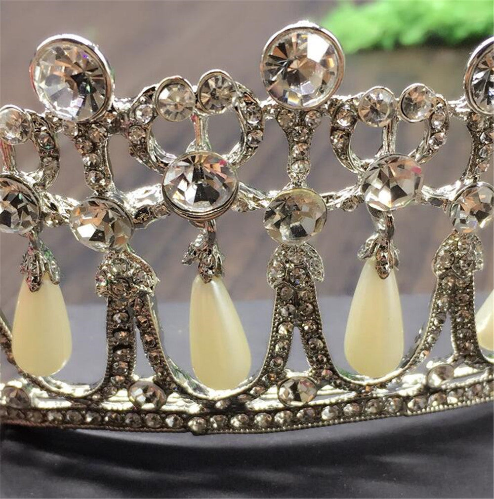 Pearl Water Drop Crown (Princess Diana Diadem Replica)