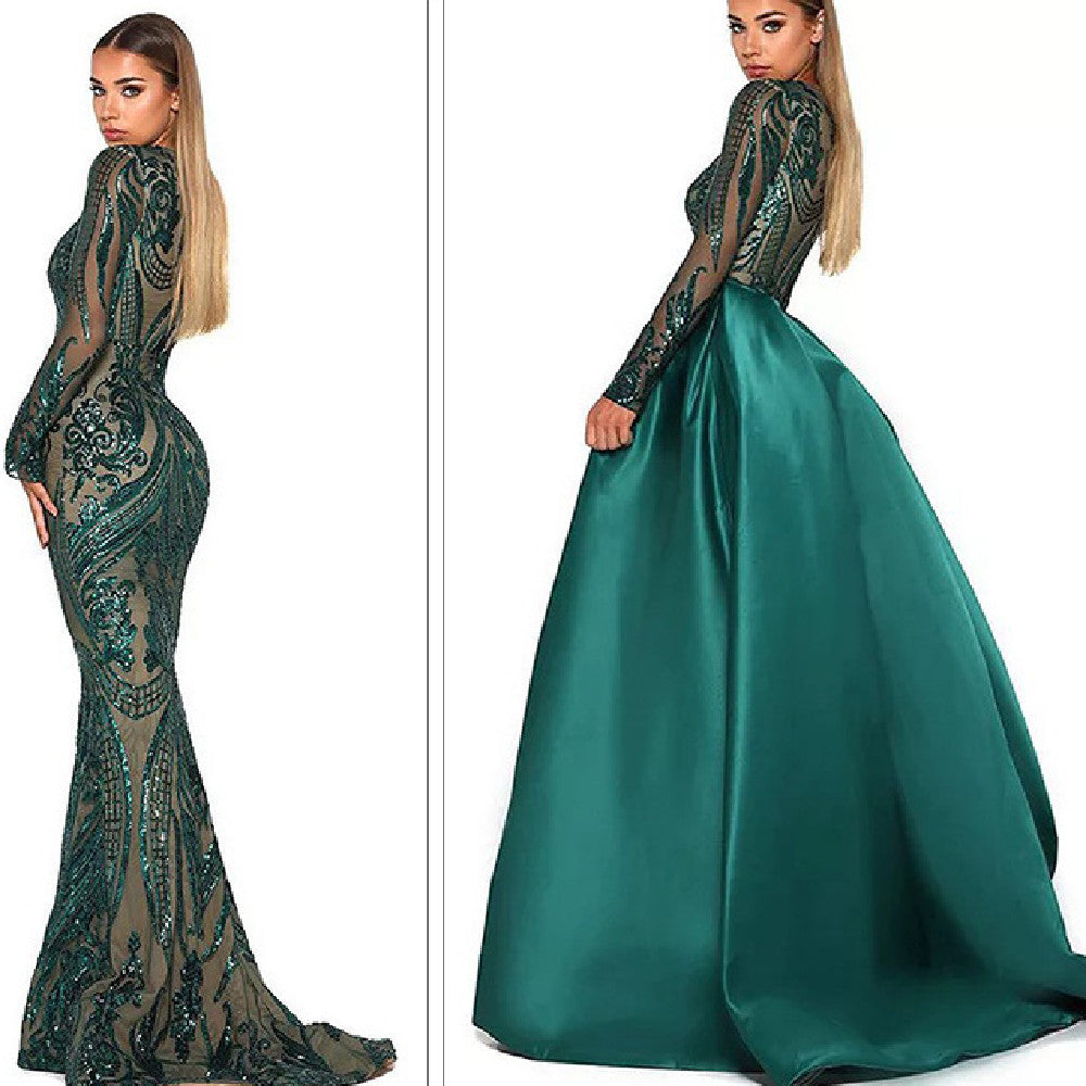 Women's Dark Green Event Dress