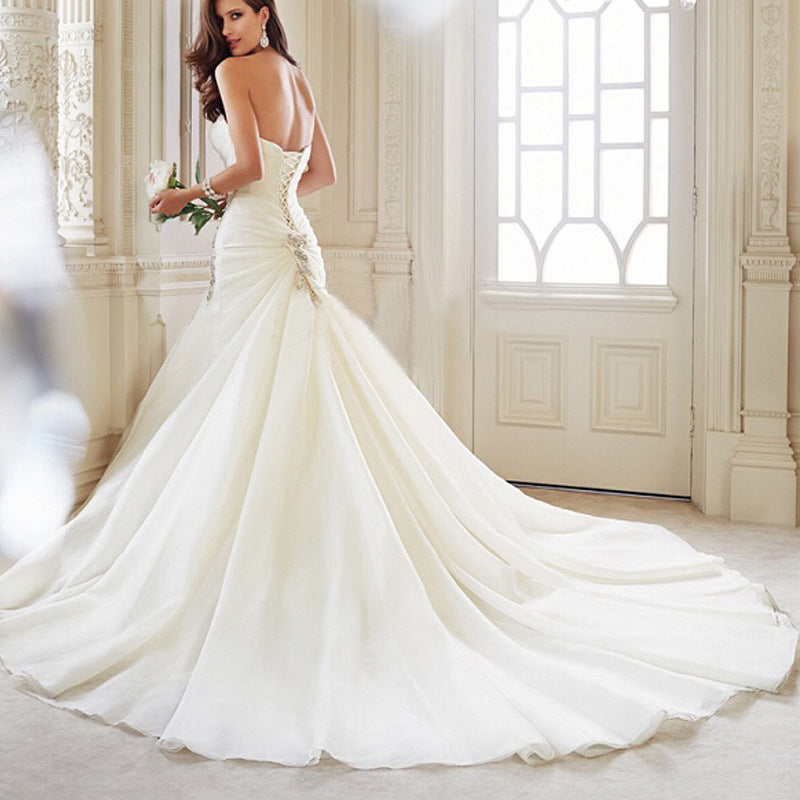 Strapless Fitted Sweetheart Gown