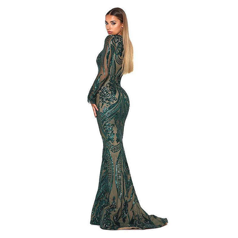 Women's Dark Green Event Dress